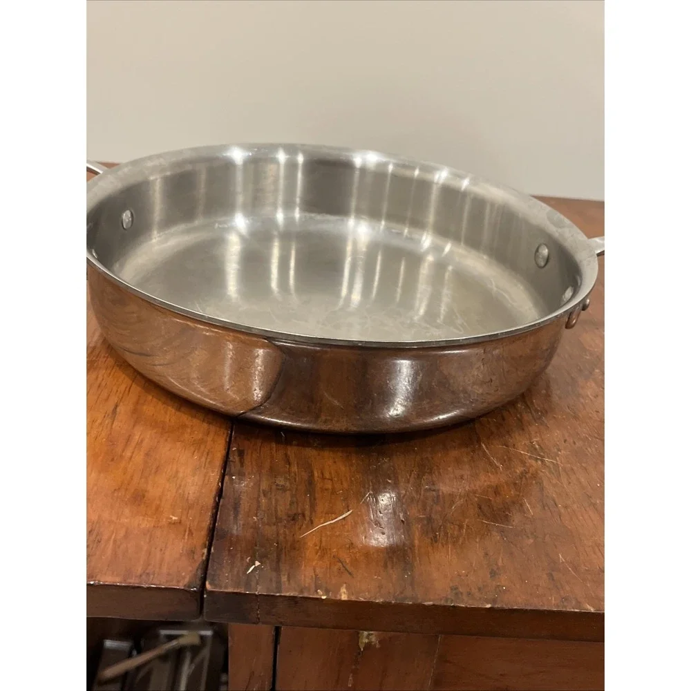 ALL CLAD STAINLESS STEEL SAUTE FRYING PAN AND LID 11